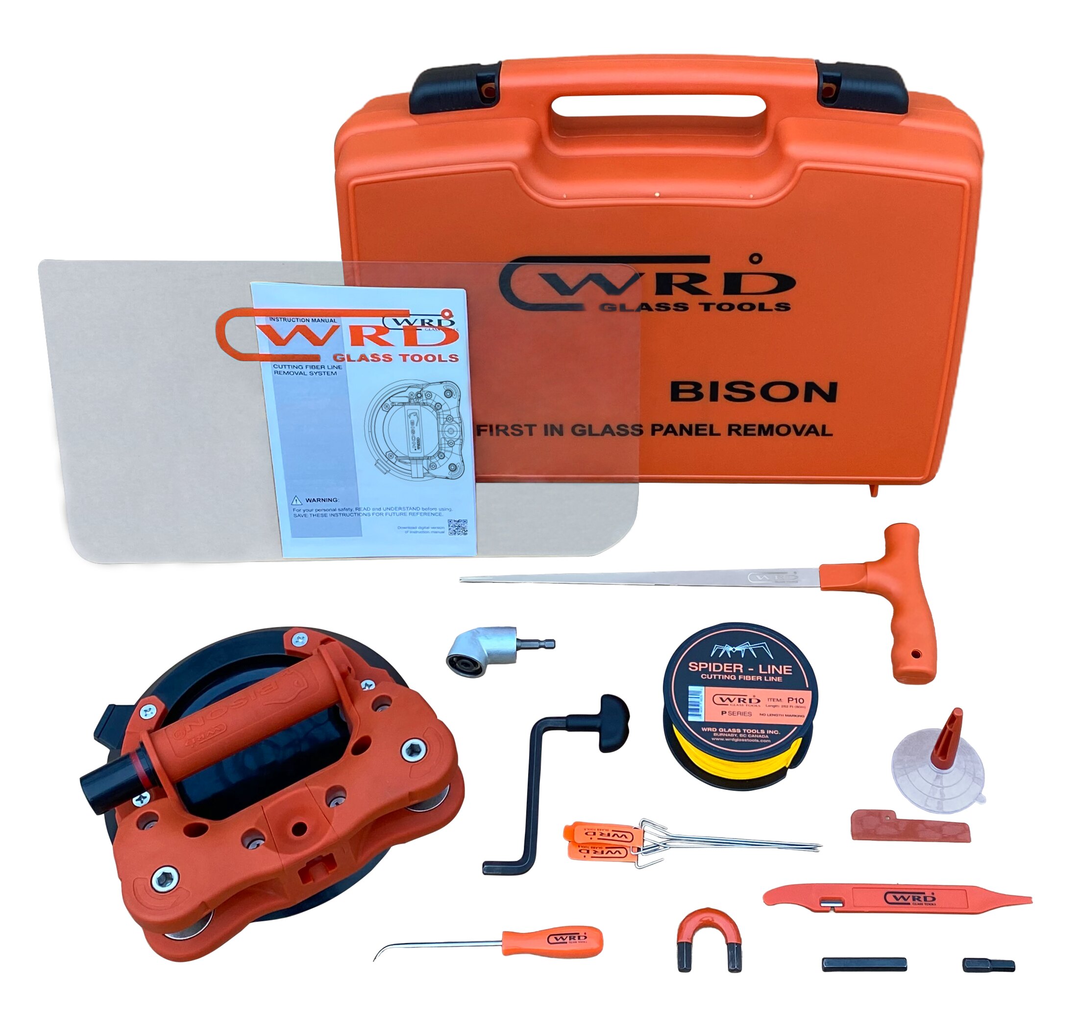 WRD Bison Kit 300P (WRD-BN-300P) - Dual spindle heavy duty auto glass removal system