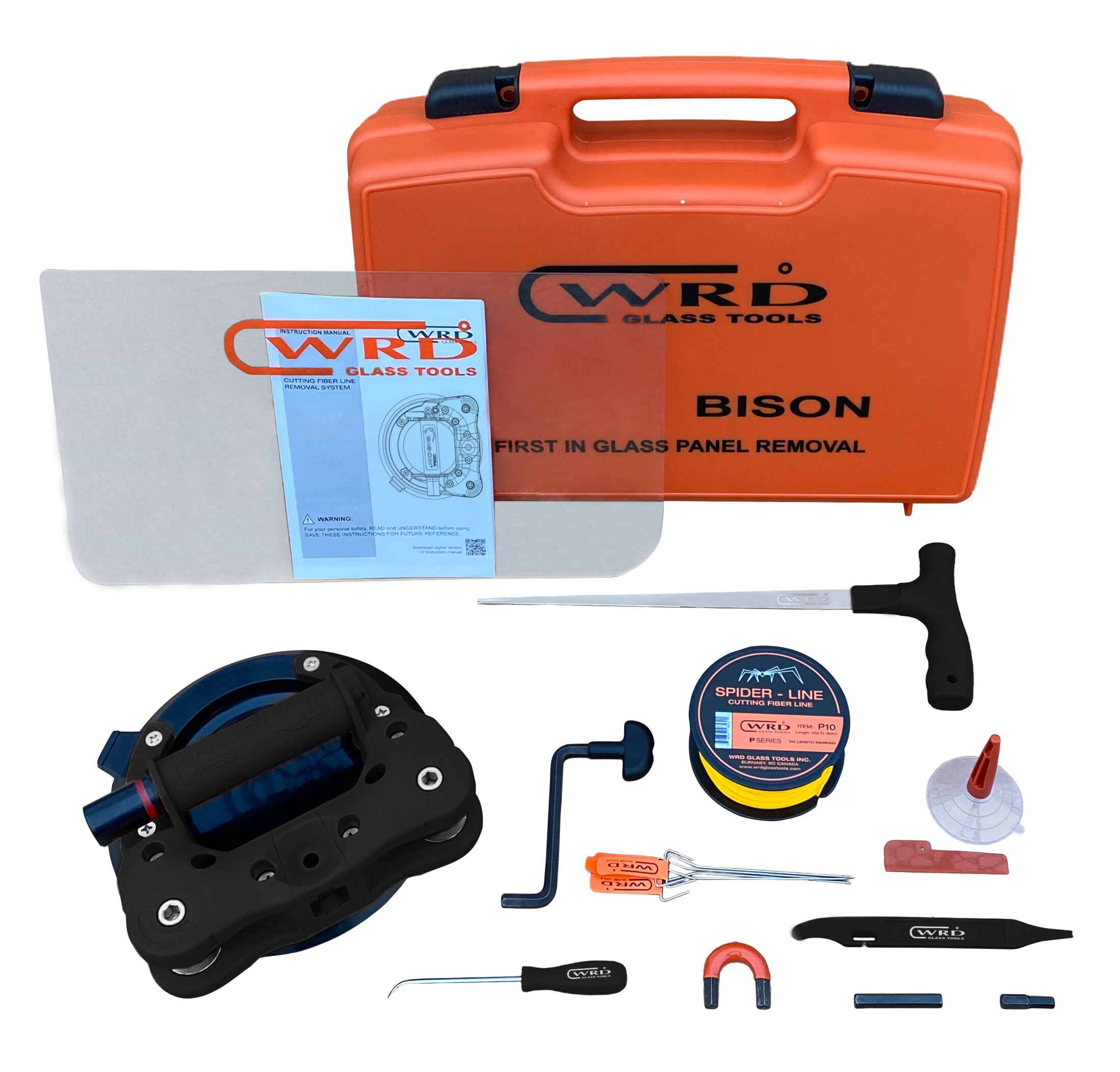 WRD Bison Kit 300 Black Edition (WRD-BN-300-BLK) - Auto glass removal system for commercial vehicles