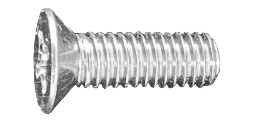 WRD M6 Phillips Screws - Countersunk flat top screws for removal hardware frames
