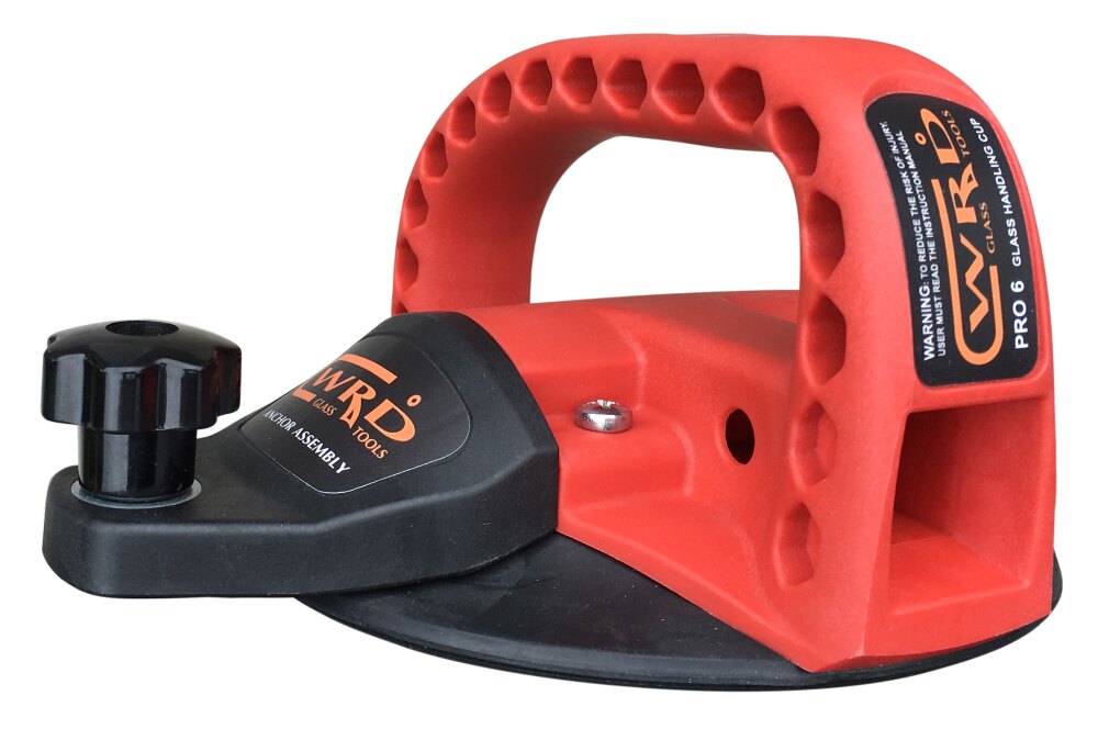 anchor-glass-handling-cup.png WRD PRO6 Anchor Glass Handling Cup (WRD-PRO6-A) - Suction cup base with integrated line anchor point