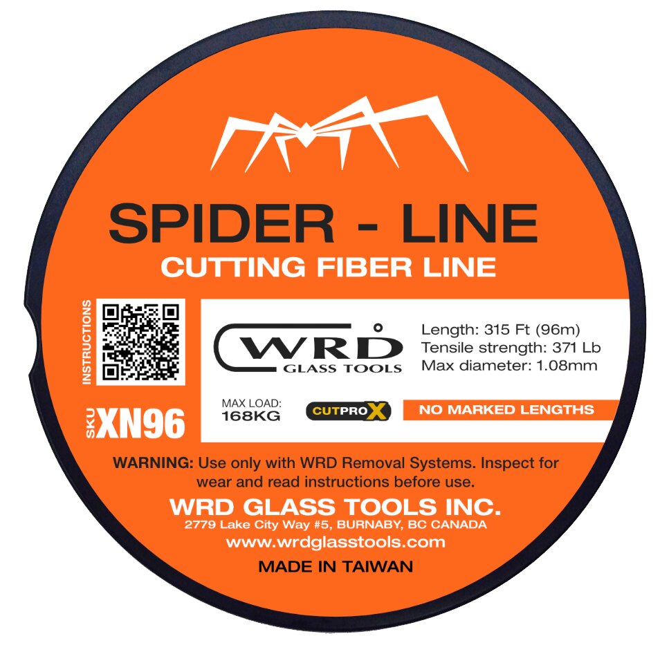 WRD Spider Line X Series (WRD-X) - 0.85mm solid braid mid gauge cutting line with high tensile strength